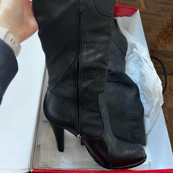 Guess leather boots with heel - Pozina - Picture 4 of 7